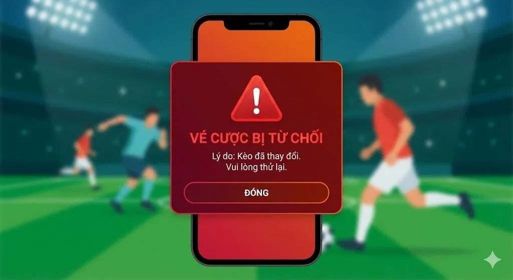 Cách khắc phục khi bị nhà cái từ chối vé cược ngay lập tức